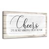 Ready2HangArt 'Cheers' Holiday Canvas Wall Art - 12-in x 24-in