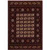 Rug Branch Majestic Vintage Rectangular Area Rug - Machine-Made - 7-ft x 10-ft - Dark Red and Cream