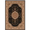 Rug Branch Majestic Vintage Rectangular Area Rug - Machine-Made - 10-ft x 13-ft - Black and Cream