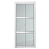 Colonial Elegance 3-Lite MDF Bilfod Closet Door with Mounting Hardware - 24-in x 80-in - White