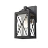 DVI County Fair Hardwired Outdoor Wall Sconce - 12.25-in - Black