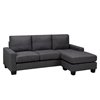 Brassex Hilton Sectional with Reversible Chaise Contemporary/Modern - Grey