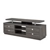 Brassex 66-in TV Stand with 4 Drawers and 2 Open Storage Shelves - Grey