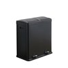 The Step N' Sort Trash and Recycling Bin 60L 2 Compartment  in Black