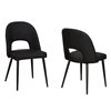 Sunset Trading Orbit Dining Upholstered Chair - Set of 2 - Black