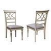 Sunset Trading Shades of Sand Dining and Desk Chair - Set of 2 - White