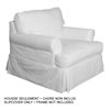 Sunset Trading Horizon T-Cushion Chair Slipcover - Warm White