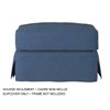 Sunset Trading Horizon Ottoman Slipcover - Indigo Blue