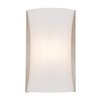 DVI Kingsway Contemporary 1 LED Light Wall Sconce - 7-in - Satin Nickel
