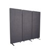 Luxor Reclaim Acoustic Room Dividers - 3-Pack - Slate Gray