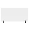 Luxor Reclaim Acrylic Sneeze Guard Cubicle Wall Extender - 48-in x 24-in - Clear