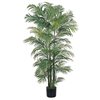 Nearly Natural Decorative Areca Palm Silk Tree - 6-ft - Green
