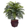 Nearly Natural Areca Palm with Decorative Planter - 38-in - Green