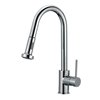 American Imaginations Polished Chrome 1-Handle Deck Mount High-Arc Residential Kitchen Faucet - 3.46-in
