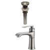 American Imaginations Modern Brushed Nickel 1-Handle Single-Hole Bathroom Sink Faucet - 5.6-in