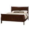 HomeTrend Mayville King-Size Cherry Sleigh Bed