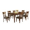 HomeTrend Brookville Dining Set with Rectangular Table - Espresso - 5-Piece