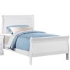 HomeTrend Mayville Twin-Size White Sleigh Bed