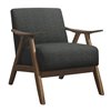 HomeTrend Damala Modern Polyester/Polyester Blend Accent Chair - Dark Gray