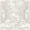 Wall Vision In Bloom Unpasted Nonwoven Wallpaper - 57.8-sq. ft. - Grey