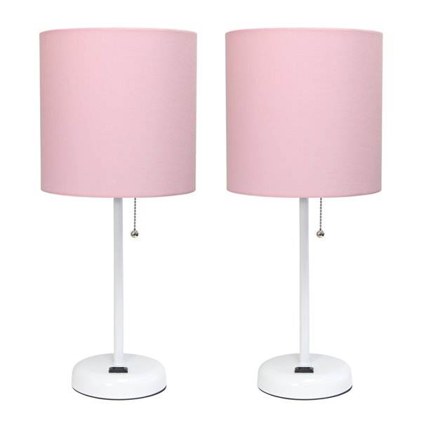 Table Lamps White Fixtures, Pink Large Lamp Shades For Table Lamps