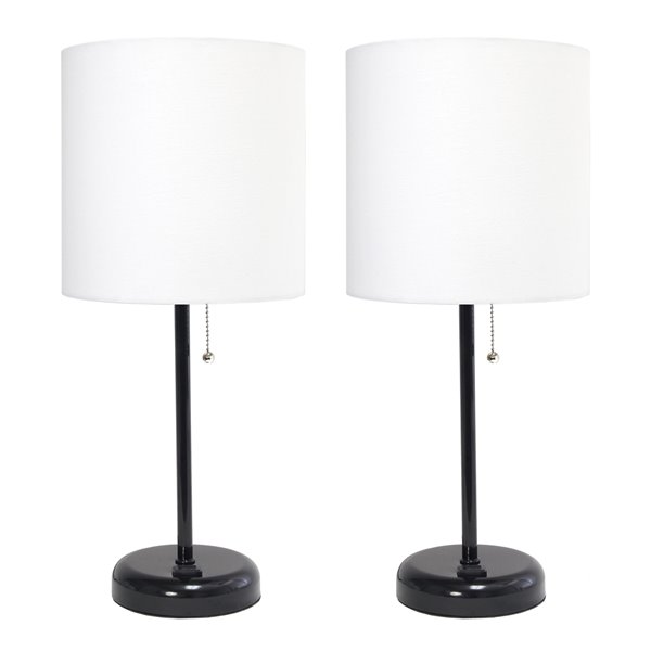 Table Lamps Black Fixtures, Contemporary Table Lamps Canada