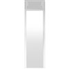 Mirrorize Canada 48-in L x 12-in W Rectangle White Framed Door Mirror