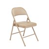 National Public Seating Vinyl Padded Folding Chair - Beige - 4-Pack