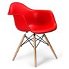 Nicer Interior Eiffel Dining Armchair - Red/Natural