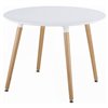 Nicer Interior Eames Round Dining Table - 32-in x 32-in - Natural/White