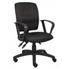 Nicer Interior Multi-Function Ergonomic Desk Chair - Adjustable Arms - Black Fabric