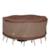 Duck Covers Ultimate Round Table and Chair Set Cover - Polyester - 72-in - Mocha Cappuccino