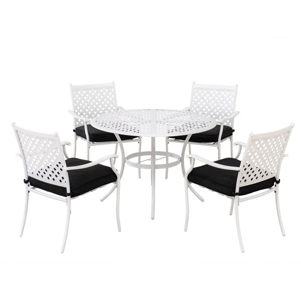 Sunjoy Paradise Patio Dining Set With, Black And White Patio Furniture Canada
