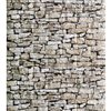 Dundee Deco Falkirk Jura II Peel and Stick 3D Wall Panel - Faux Stones - 28-in x 30-in - Beige and Off-White - 5-Pack