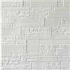 Dundee Deco Falkirk Jura II Peel and Stick 3D Wall Panel - Faux Bricks and Stones - 28-in x 28-in - Off-White - 5-Pack