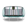 Moxie Round Outdoor Backyard Trampoline Set with Enclosure - 16.53-ft - Green