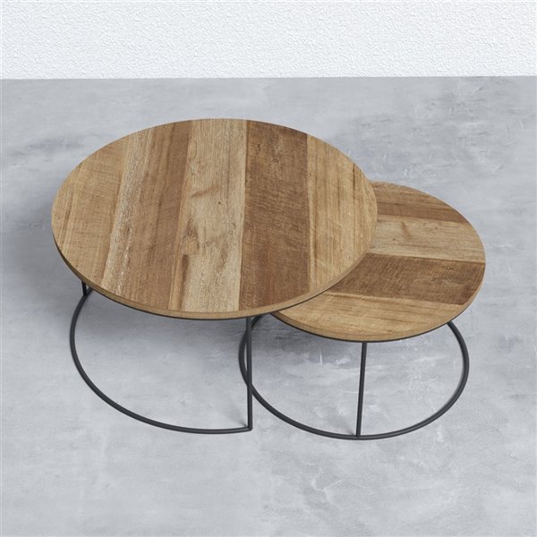 Round Nesting Coffee Tables 2 Pieces, Round Coffee Tables Canada