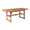 Walker Edison Acacia Wood Patio Butterfly Table - Brown