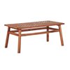 Walker Edison Wood Patio Table - Brown