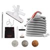 Nadair Central Vacuum Hardwood Cleaning Tools Attachment Kit - 40 ft.
