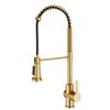 Kraus Britt Style Pull-Down Single Handle Kitchen Faucet - Brushed Brass