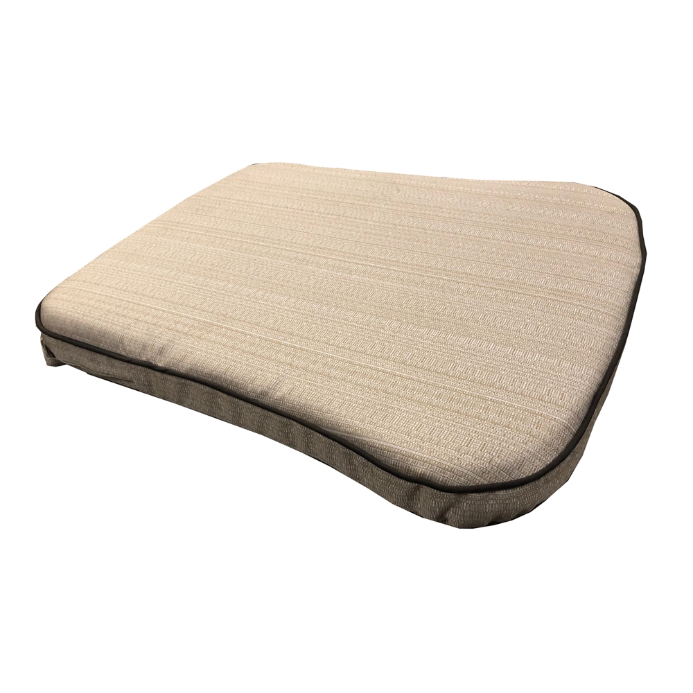 Image of Oakland Living 21 x 19 Outdoor Patio Dining Chair Cushion in Off-White with Velcro