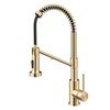 Kraus Pull-Down Single Handle Kitchen Filter Faucet in Antique Champagne Bronze