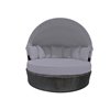 WD Patio TAO II Wide Outdoor Daybed with Umbrella - Black and Graphite Grey