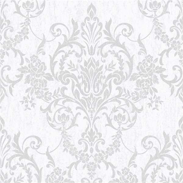 Graham & Brown Empress Non-Woven Textured Damask Wallpaper - Unpasted/Paste  the wall - 56-sq. ft - Gold | Lowe's Canada