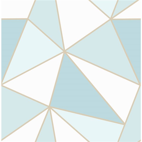 Advantage Apex Geometric Wallpaper - Blue | Lowe's Canada