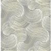 A-Street Prints Karson Swirling Geometric Wallpaper - Grey