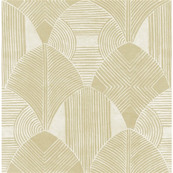 A-Street Prints Westport Geometric Wallpaper - Coffee | Lowe's Canada
