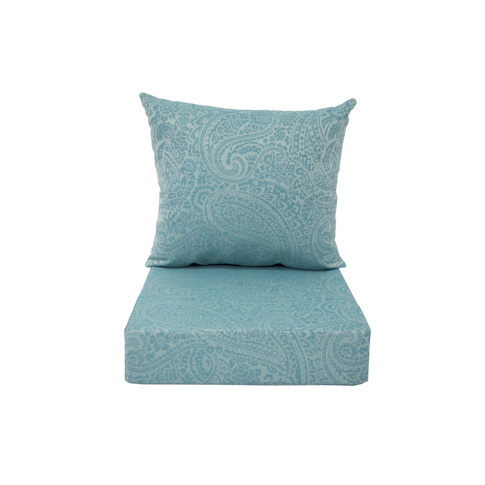 Image of Bozanto Deep Seat Patio Chair Cushion - Blue