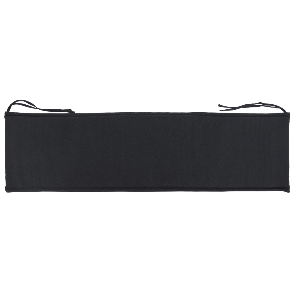 Image of Bozanto Patio Bench Cushion - 48-in x 13-in - Black